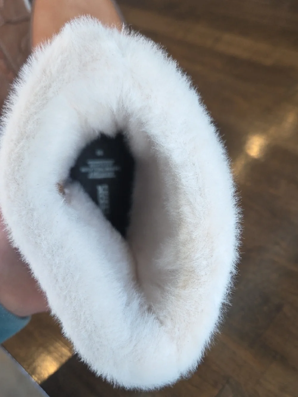 Geox Size 6 Women’s NEW Tan Waterproof Leather Winter Boots with White Faux-Fur - Picture 7 of 10